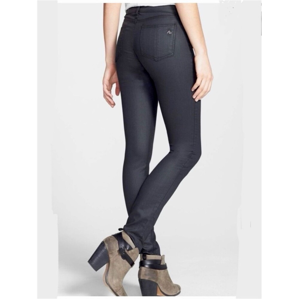 Rag & Bone The Coated Legging Shore Ditch Revolve Low-Rise Skinny Size 30